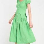 HOUSE OF SUNNY Rustic Cold Shoulder Dress Garden Green Green Size 4 Photo 2