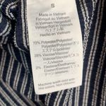 Madewell  Texture & Thread Peasant Top in Navy White Stripe W-516 Sz S Photo 8