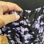 Y2K Milkmaid Babydoll Midi Dress Women's Large Black Floral Whimsigoth Fairy Photo 4