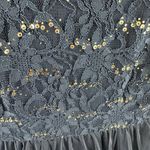 Speechless NWT Navy Blue Lace Gold Sequin Sleeveless Fit & Flare Mini Dress 5 Photo 2