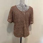 Kirra Women  Sz: M Brown Loose Fit Lace Back Boxy Oversized Lightweight Flowy Top Photo 1