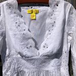 Catherine Malandrino  Noelle White Embroidered Eyelet Tunic 8 Photo 1