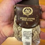 Gap NEWVintage  Leather Buckle Coastal Cowgirl Fisherman Boho Woven Chunky Belt L Photo 3