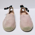 Kate Spade Grayson Pastel Pink Suede Espadrille Flats Shoes Size 7.5 Photo 3