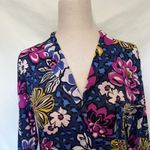 Vera Bradley Violet Floral Button Womens Shirt Size XS Preppy Y2K Retro Boho Photo 1