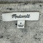 Madewell Donegal Kent Cardigan Sweater Womens S Gray Open Front Speckled Wool Photo 6