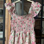 Tuckernuck Smocked floral Nap dress midi embroidered tiered ruffle flutter hill house Photo 3