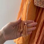 Sani Asra Dhoti Orange Set Photo 7