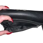 Dog Paw Print Wristlet Wallet Western Style Mom Pet Black Faux Leather Snap Photo 2