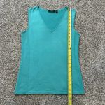 Carlisle  teal blue sleeveless knit silk blend top size S Photo 8