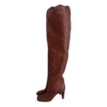 Wandler Brown Leather ‘Anne’ Over The Knee Thigh High, Heeled Boots, Size 40 Photo 4