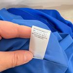 Nicole Miller  Royal Blue Satin Sleeveless Flounce Formal Gown Size 8 Photo 11