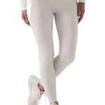 Athleta Peak Hybrid Fleece Tight in Birch Grey Fitted High Waisted Stretch XL Photo 0