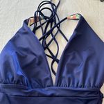 Maaji  Royal Blue Safari Plunge Reversible One Piece Swim Suit, Medium, $158 Photo 3