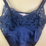 Victoria's Secret Victoria Secret‎ Lace Bralette Cropped Camisole NWOT Dark Blue Size Small Photo 1