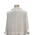 l*space L*‎ Pacifica Tunic Button Down Shirt White Size Medium Large Photo 9