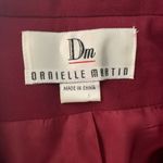 Vintage Button Up Blazer Jacket 6 Maroon Red Lined Shoulder Pads Notch Collar Photo 5