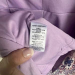 Altar'd State Purple Floral Print Short Romper Flutter Sleeve V Neck Sz M Photo 8