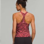 Lululemon Cool Racerback Short Tank Top, Spray Leaf Fireside Red Multi | Size 8 Photo 1