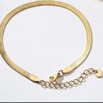 Anthropologie 18K Gold Herringbone Diamond Anklet/Bracelet Photo 1