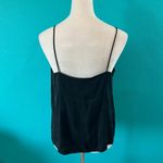 Theory  Black Silk Cami Shell Career Casual Office Layering Size M Photo 2