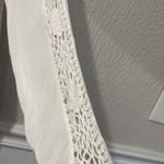 Free People  Katie Bird White Lace Inlet long sleeve button down top size XS Photo 7