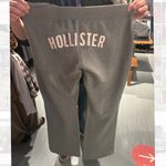 Hollister Logo Graphic Boot Flare Sweatpants Heather Grey Womens Size Large NWT Photo 4