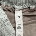 Lululemon Hotty Hot Short 4" White Running Shorts OVA Logo Size 2 Tall Photo 10