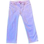 Lilly Pulitzer pink low rise crop jeans size 6 Photo 0