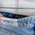 ZARA NWT  High Rise Slim Fit Jeans Light Wash Size 2 New Straight Leg Photo 7
