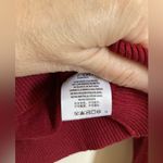 Brandy Melville 🌞John Galt Maroon Red V Neck Cropped Long Sleeve Sweater #P Photo 5