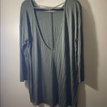 Mittoshop  large tunic dress green criss cross back READ Photo 4