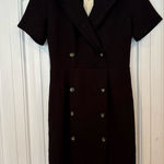 Monteau  Black‎ Button Dress Size Medium Photo 0