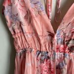 Lulus What a Beauty Peach Pink Floral Print Tie Photo 7