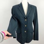 Narciso Rodriguez Dark Teal Blue Blazer Jacket made in Italy from 100% wool 8 Photo 3