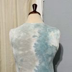 Universal Threads Universal Thread Women Blue & White Tie-Dye Sleeveless Maxi 100% Cotton Dress S Photo 7