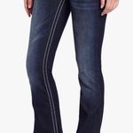 Miss Me Women's Loose Saddle Stitch Border Boot Cut Jean size 27 W 34 L Photo 0