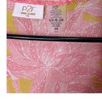 P2F Kimono Duster Pink Yellow Floral Open Front One Size Bohemian Cover Up Photo 4