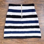Kate Spade • Delphina Skirt a-line mini short navy blue black white stripe Photo 10