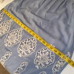 Rue 21 dress 3/4 sleeves deep rounded neckline embroidered lace cutouts Size Med Photo 3