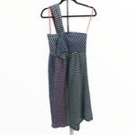 Maeve Waverly One Shoulder Multicolor Gingham Midi Dress size 6 Photo 2