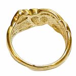 LC Lauren Conrad Gold toned Inlaid Red Blue Stone Sz 4 Ring Photo 4