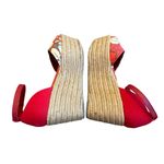 Tory Burch  Sherri Floral Print Wedge Sandals Wedges Espadrilles Size 8 Women's Photo 1