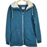 Burton Durable Goods Teal Heathered Fleece Full Zip Hoodie Jacket Women's M Photo 0
