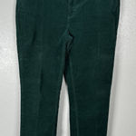 Talbots  Womens Size 12 Straight Leg 5 Pocket Corduroy Pants Emerald Green Photo 0