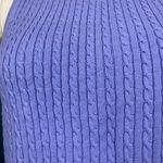 Vintage 90s Lavender Cable Knit Sleeveless Sweater Purple Size M Photo 3