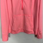 Tangerine  Women's Athleisure Striped Orange Hoodie Size Medium Photo 3