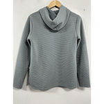 Womans RBX Long Sleeve Pullover Hoodie Large Gray Textured Side Slits Photo 1