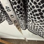 Dress Barn Y2K Halter Midi Dress Size 12 Black White Geometric Ruched 2000s Photo 7