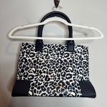 Tory Burch  Mini Ella Printed Tote Leopard Blue White Photo 2